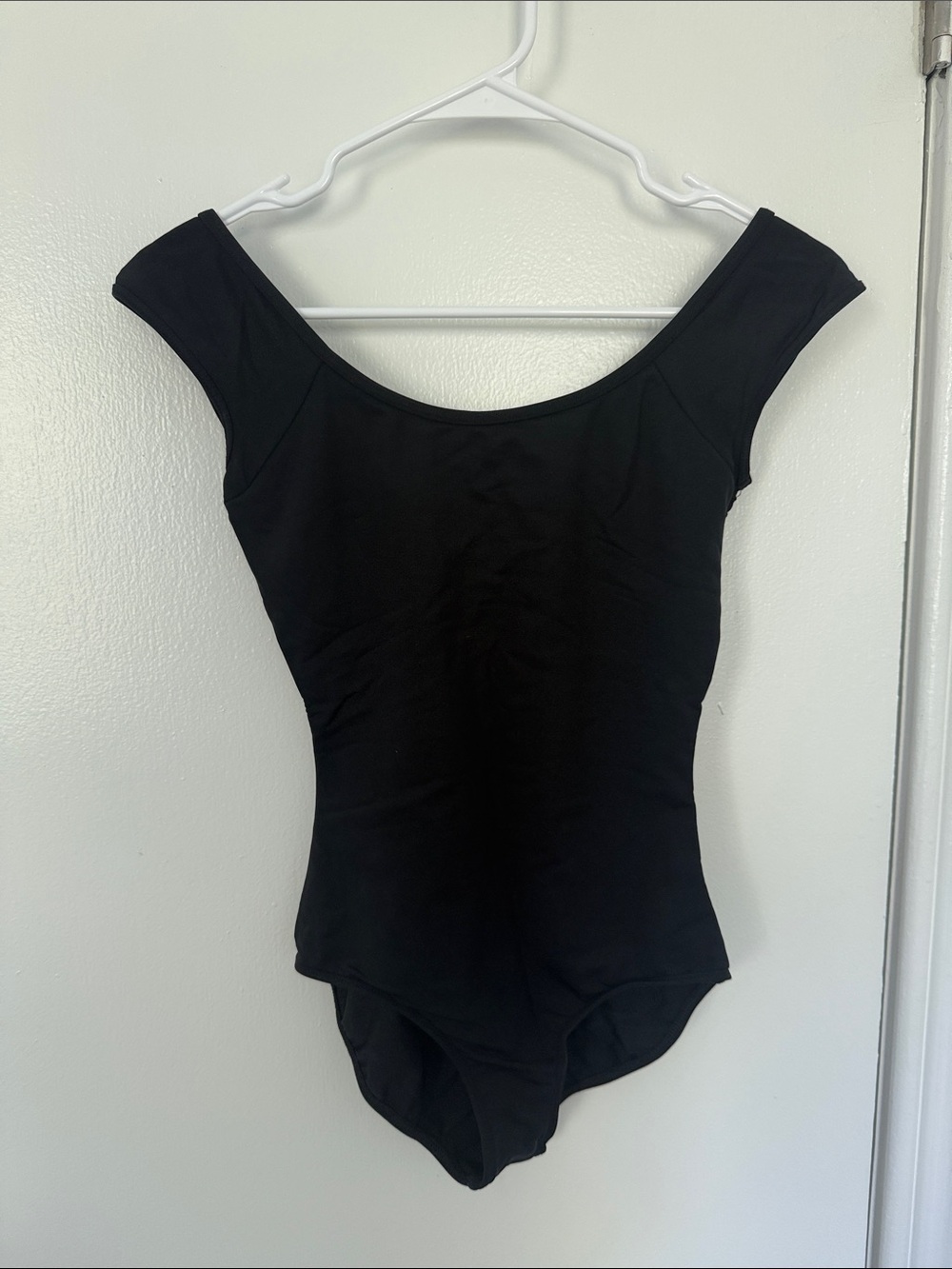Black Scoop Neck Mariia Leotard